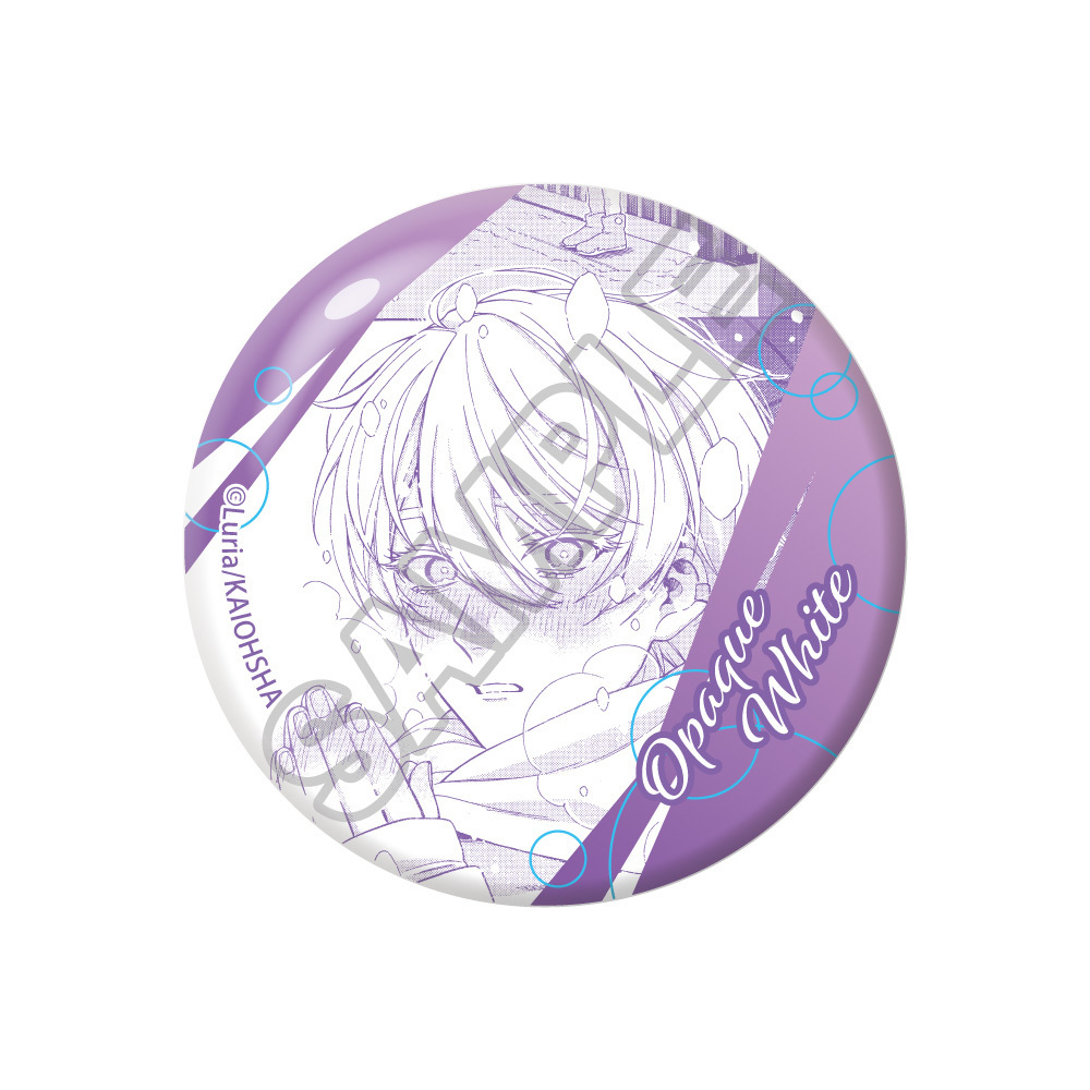 【箱庭の熱帯魚】缶バッジ オペックホワイトB