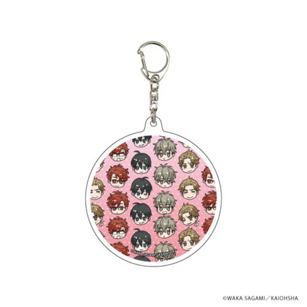 【くちづけは嘘の味】アクリルキーホルダー 01/ちりばめデザイン