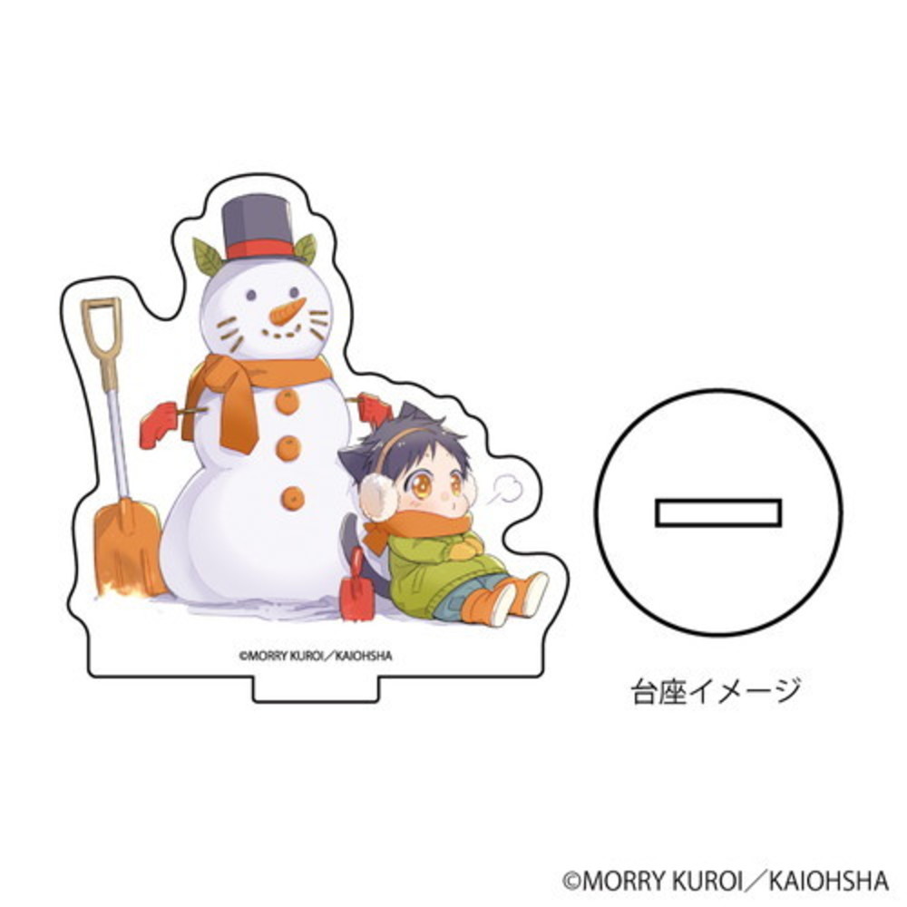 【ケダモノアラシ】アクリルぷちスタンド 03/ゆきだるま