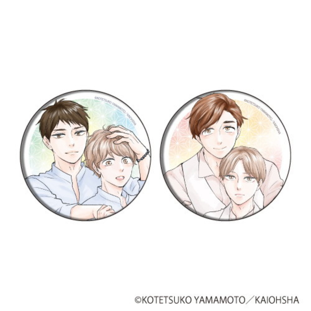 【お参りですよ】缶バッジ2個セット 三朗×優慈＆善人×賢慈