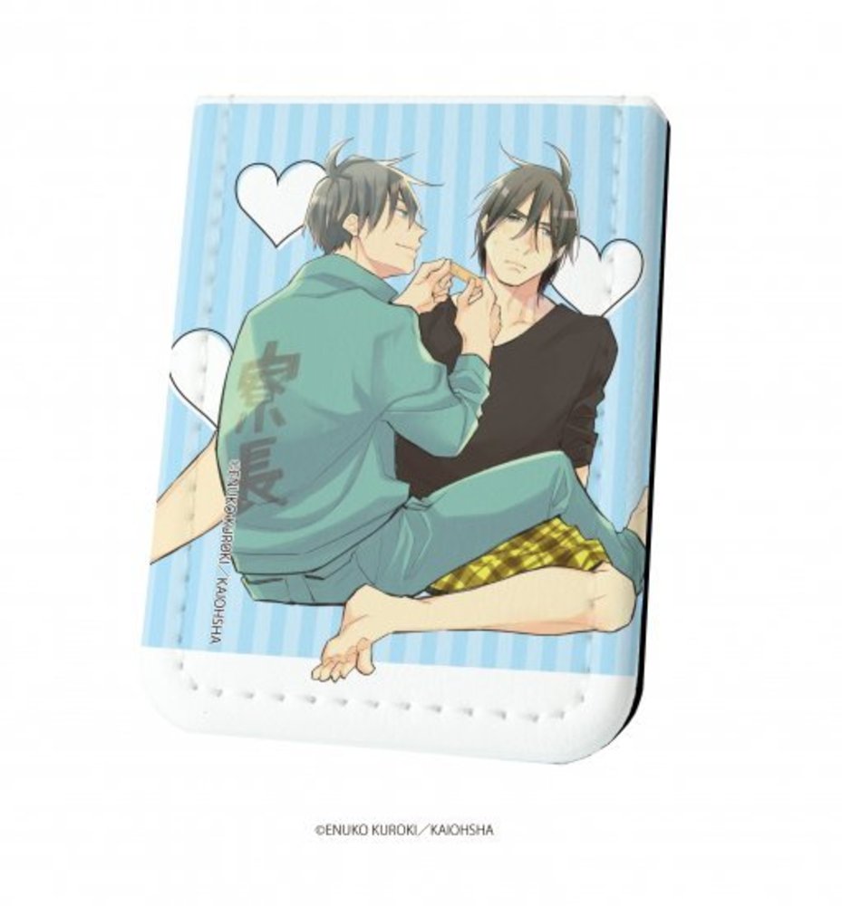 【入室ノックは忘れずに】レザーフセンブック 03/水色デザイン