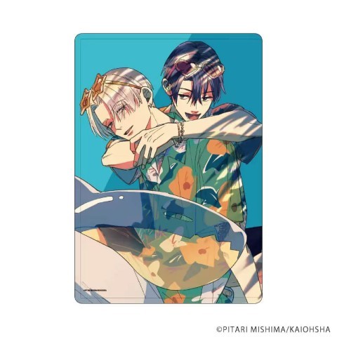 【冷蔵庫にネギがあったカモ】キャラクリアケース01/三谷暁人&岬陽太(公式イラスト)