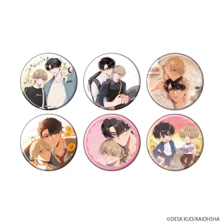 【向日くんは高校生】缶バッジ01/コンプリートセット(全6種)(公式&描き下ろしイラスト)